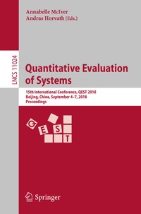 Enlarge image Cover: Quantitative Evaluation of Systems - Springer