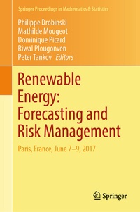 Enlarge image Cover: Renewable Energy: Forecasting and Risk Management - Springer