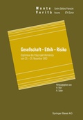 Cover: Gesellschaft - Ethik - Risiko - Birkh&auml;user