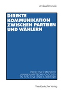 Cover: Direkte Kommunikation zwischen Parteien und W&auml;hlern - VS Verlag f&uuml;r Sozialwissenschaften