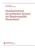 Cover: Handw&ouml;rterbuch des politischen Systems der Bundesrepublik Deutschland - VS Verlag f&uuml;r Sozialwissenschaften