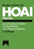 Cover: HOAI: Anrechenbare Kosten f&uuml;r Architekten und Tragwerksplaner - Vieweg+Teubner Verlag