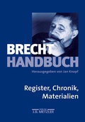 Cover: Brecht-Handbuch - J.B. Metzler