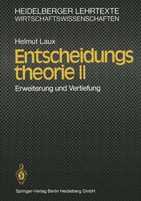 Enlarge image Cover: Entscheidungstheorie II - Springer