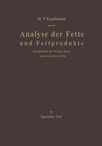 Abbildung von: Analyse der Fette und Fettprodukte - Springer