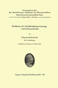 Abbildung von: Probleme der Strahlenkonservierung von Lebensmitteln - Springer