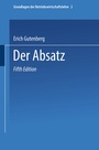 Cover: Der Absatz - Springer
