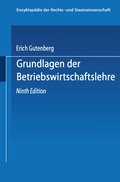 Cover: Grundlagen der Betriebswirtschaftslehre - Springer