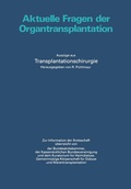 Cover: Aktuelle Fragen der Organtransplantation - Springer