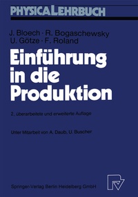 Abbildung von: Einführung in die Produktion - Physica