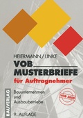 Cover: VOB-Musterbriefe f&uuml;r Auftragnehmer - Vieweg+Teubner Verlag