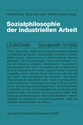 Cover: Sozialphilosophie der industriellen Arbeit - VS Verlag f&uuml;r Sozialwissenschaften