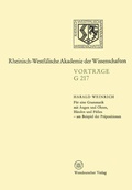 Cover: F&uuml;r eine Grammatik mit Augen und Ohren, H&auml;nden und F&uuml;&szlig;en - am Beispiel der Pr&auml;positionen - VS Verlag f&uuml;r Sozialwissenschaften