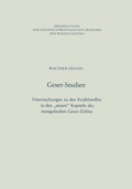 Cover: Geser-Studien - VS Verlag f&uuml;r Sozialwissenschaften