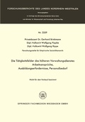 Cover: Die T&auml;tigkeitsfelder des h&ouml;heren Verwaltungsdienstes - VS Verlag f&uuml;r Sozialwissenschaften
