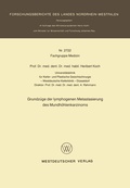 Cover: Grundz&uuml;ge der lymphogenen Metastasierung des Mundh&ouml;hlenkarzinoms - VS Verlag f&uuml;r Sozialwissenschaften