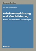 Cover: Arbeitszeitverk&uuml;rzung und -flexibilisierung - Springer Gabler