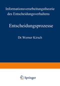 Cover: Entscheidungsprozesse - Springer Gabler