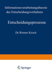 Enlarge image Cover: Entscheidungsprozesse - Springer Gabler