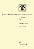 Cover: Lehre und Leben in Luthers Theologie - VS Verlag f&uuml;r Sozialwissenschaften