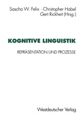 Cover: Kognitive Linguistik - VS Verlag f&uuml;r Sozialwissenschaften