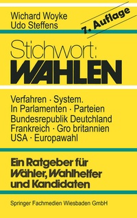 Abbildung von: Stichwort: Wahlen - VS Verlag für Sozialwissenschaften