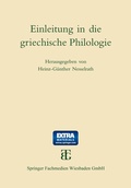 Cover: Einleitung in die griechische Philologie - Vieweg+Teubner Verlag