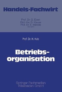 Enlarge image Cover: Betriebsorganisation - Gabler