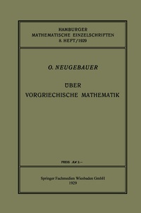 Abbildung von: Über Vorgriechische Mathematik - Vieweg+Teubner Verlag