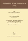Cover: Untersuchung der Inaktivierung von Enzymen sowie des Ribonuclease-Inhibitors durch die Kathepsine B und D und die lysosomale Carboxypeptidase B - VS Verlag f&uuml;r Sozialwissenschaften