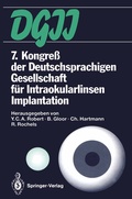 Cover: 7. Kongre&szlig; der Deutschsprachigen Gesellschaft f&uuml;r Intraokularlinsen Implantation - Springer