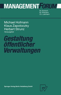 Abbildung von: Gestaltung öffentlicher Verwaltungen - Physica