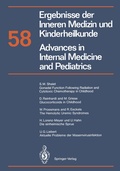 Cover: Ergebnisse der Inneren Medizin und Kinderheilkunde / Advances in Internal Medicine and Pediatrics - Springer