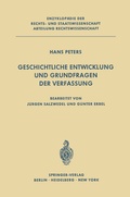 Cover: Geschichtliche Entwicklung und Grundfragen der Verfassung - Springer