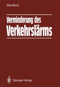 Abbildung von: Verminderung des Verkehrslärms - Springer