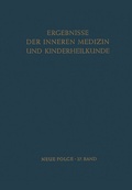 Cover: Ergebnisse der Inneren Medizin und Kinderheilkunde - Springer