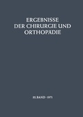 Cover: Ergebnisse der Chirurgie und Orthop&auml;die - Springer
