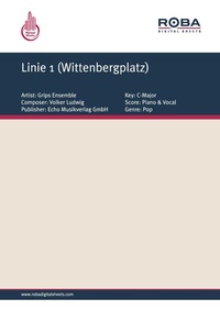 Enlarge image Cover: Linie 1 (Wittenbergplatz) - Roba Music Verlag