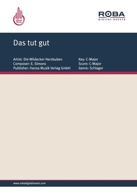 Enlarge image Cover: Das tut gut - Roba Music Verlag