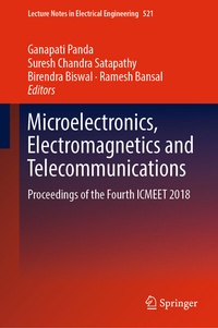 Enlarge image Cover: Microelectronics, Electromagnetics and Telecommunications - Springer