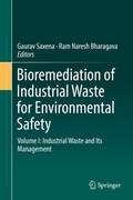 Cover: Bioremediation of Industrial Waste for Environmental Safety - Springer