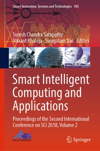 Enlarge image Cover: Smart Intelligent Computing and Applications - Springer