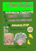 Cover: 4 Short Tasty Tales - 'Omelette', 'Sweet and Sour', 'Rhubarb Crumble', 'Banana Flip' - Rooster's Different Read