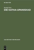 Cover: Die Katha-Upanishad - De Gruyter