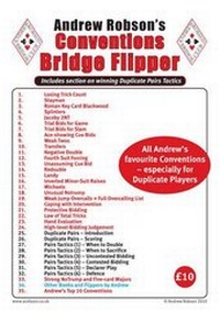 Abbildung von: Andrew Robson's Conventions Flipper - Andrew Robson Bridge Club