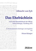 Cover: Das Eheb&uuml;chlein - ibidem