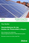 Cover: Standortfaktoren f&uuml;r den Ausbau der Photovoltaik in Bayern - ibidem