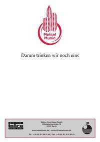 Abbildung von: Darum trinken wir noch eins - Roba Music Verlag
