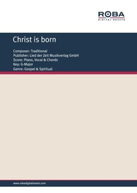 Enlarge image Cover: Christ is born - Roba Music Verlag
