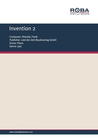 Enlarge image Cover: Invention 2 - Roba Music Verlag